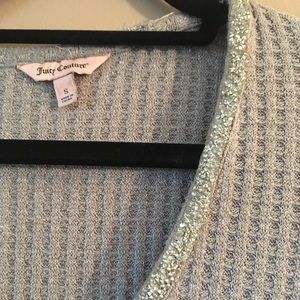 Juicy Couture Grey Sweater w Diamond Collar